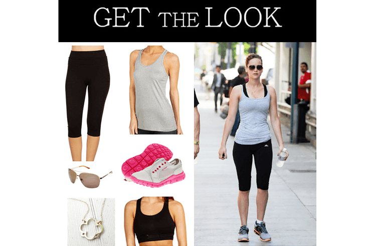 Jennifer Lawrence gym clothes