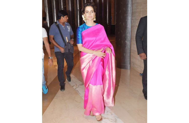Kangana Ranaut in Payal Khandwala saree Kangana Ranaut in Payal Khandwala