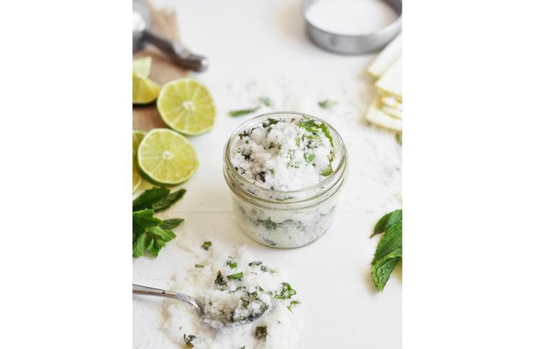 Lemon Peppermint Foot Scrub