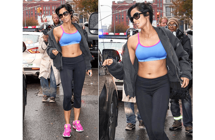 Padma Lakshmi in Workout dress