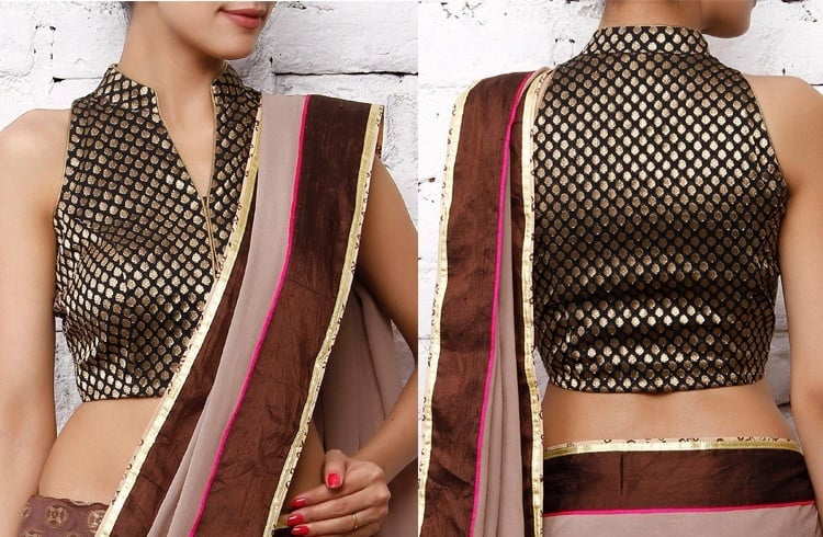 Saree Brocade Blouse Saree Brocade Blouse