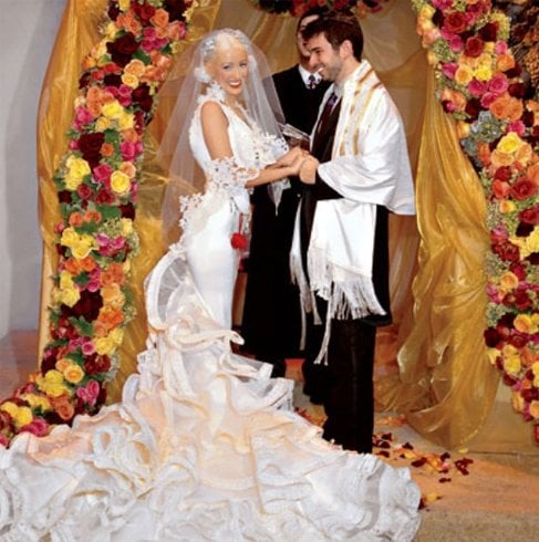 Christina Aguilera Wedding Costume