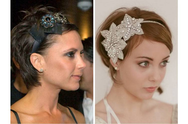 Embellished Headbands for Short Hair