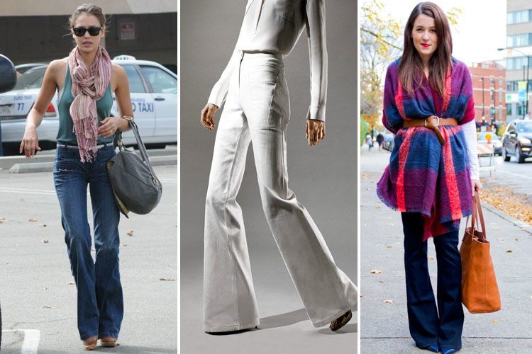 Flared pants for womens