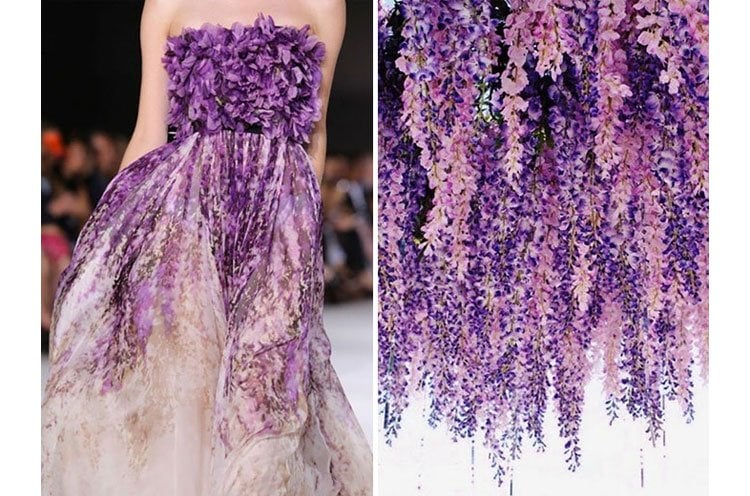 Giambattista Valli and Wisteria