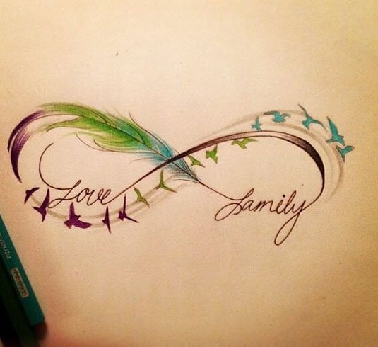 Infinity Tattoos  Best Infinity Tattoo Design Ideas  Infinity with Feather  tattoo