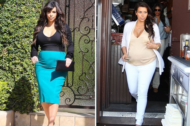 Kim Kardashians Maternity Style