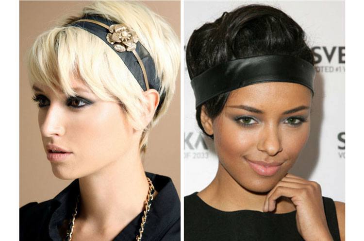 Leather Headbands for Short Hair