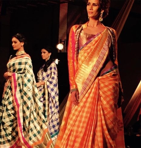 Manish Malhotra Banarasi Chequered Saree