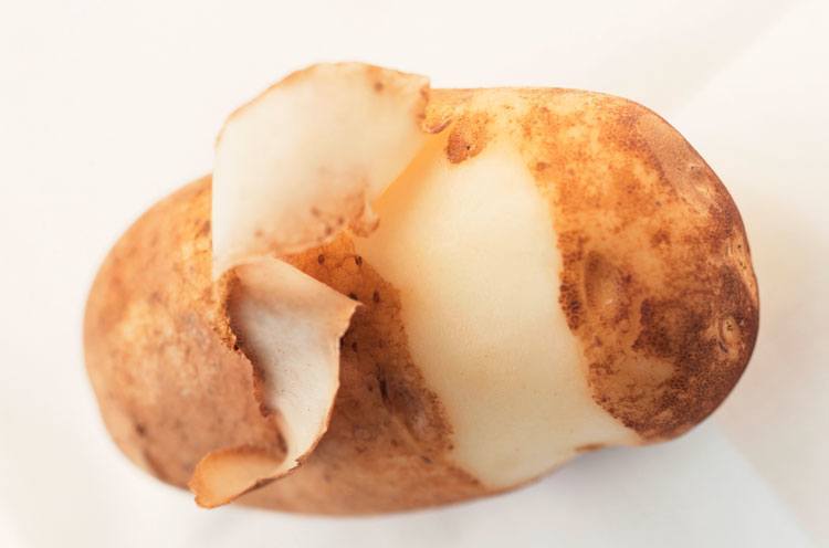Potato skin for an Oily Nose