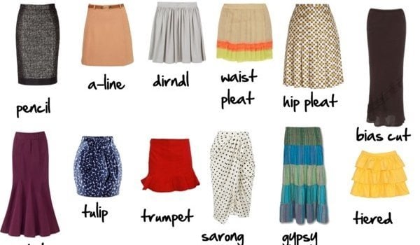 The Skirt Vocabulary Different Types of Skirt Styles