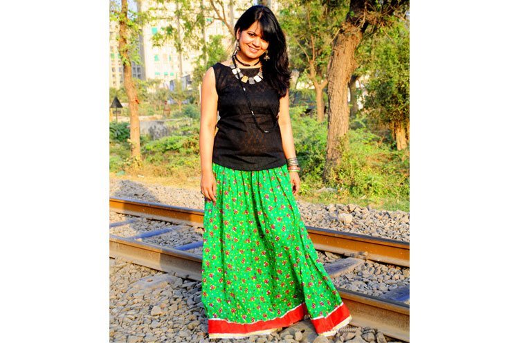 Vintage desi skirts style