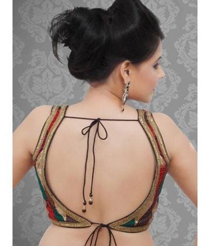 Backless saree blouse