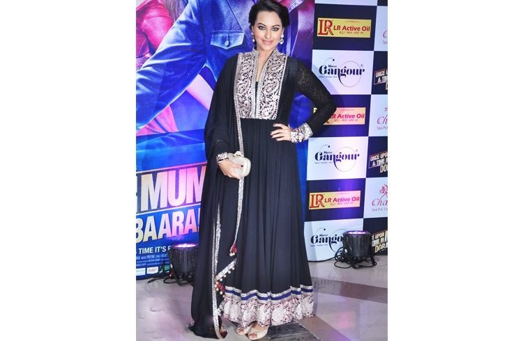 Black anarkali for Iftar Party