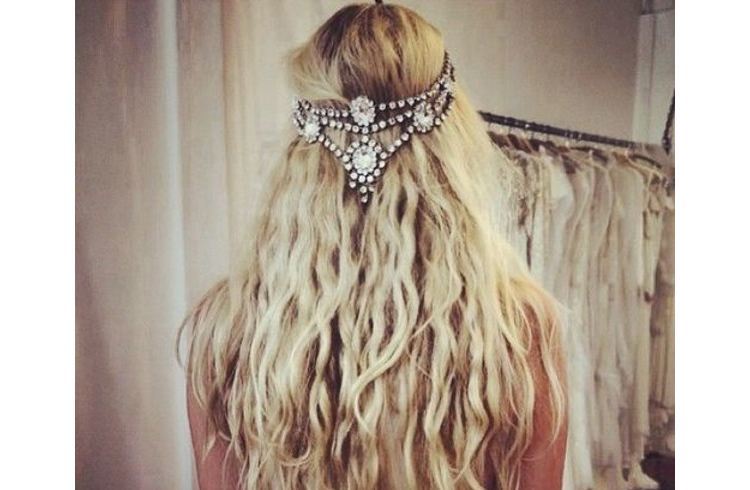 Boho wedding hair accessory