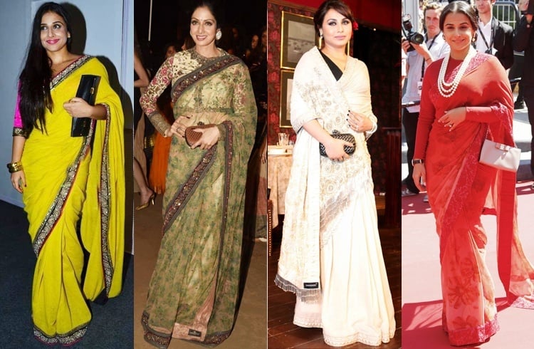 Bollywood celebs in Sabyasachi saree