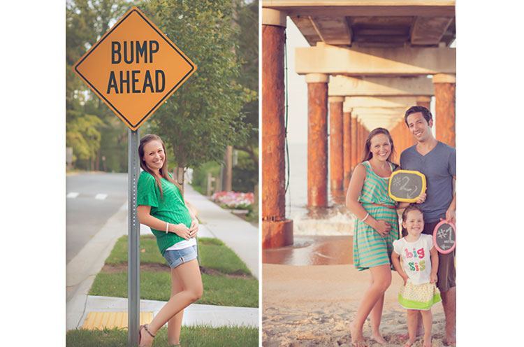 bump ahead baby announcement