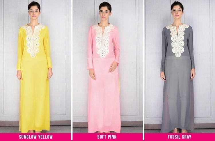 Different color tunics by Manish