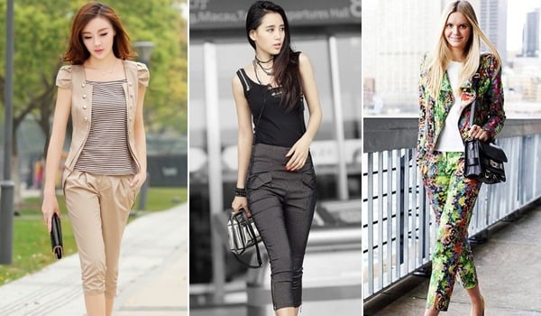 F For Fashion Latest Designer Knotted Capri Casual Look Crop Pant For  Holiday Summer and Rainy Season