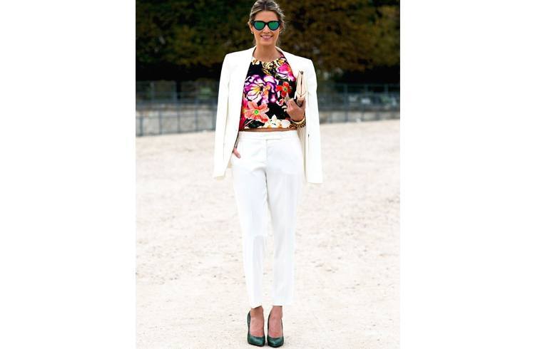 Floral Crop top and blazer