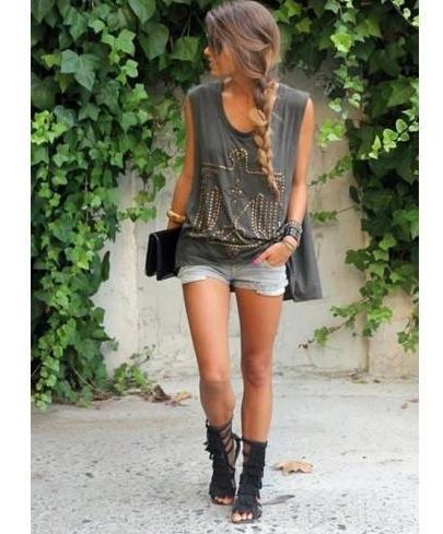 Gladiator Black Sandals