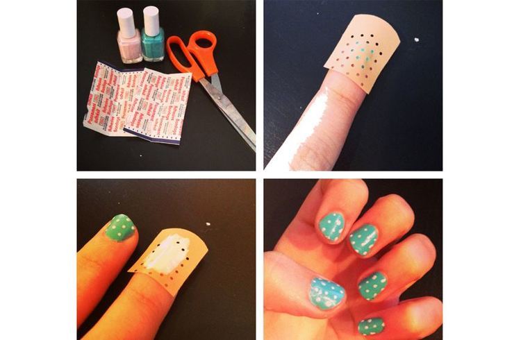 Graphic nail art