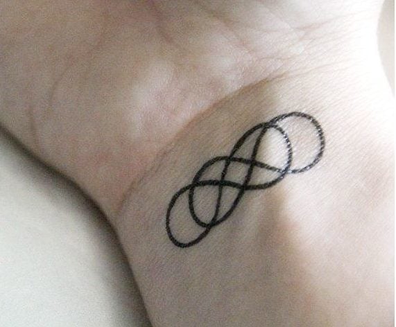 Double Infinity Tattoo on Wrist