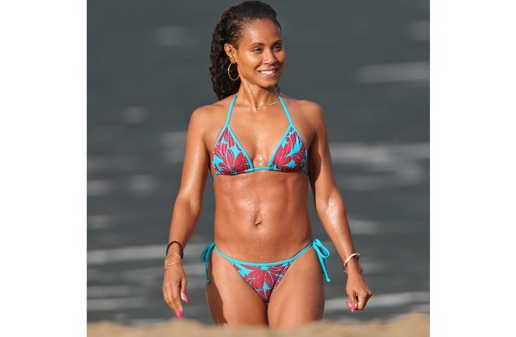 Jada Pinkett Smith at beach