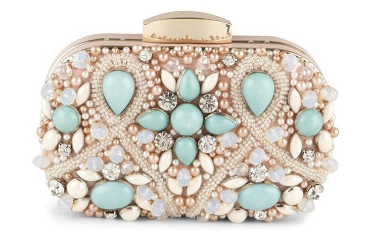 Jewel clutch bag