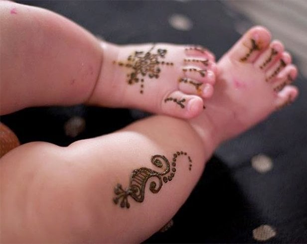 Kids Mehndi for Feet