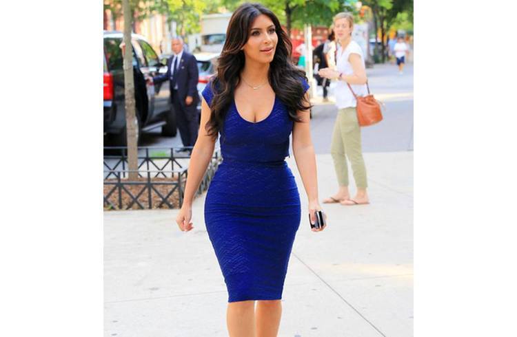 Kim kardashian inroyal blue