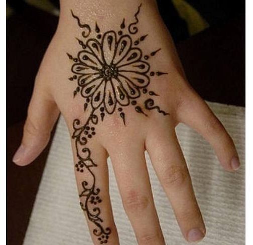 هنر mehendi برای بچه ها