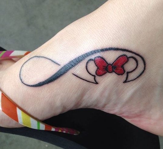 Minnie Infinity Tattoo Design