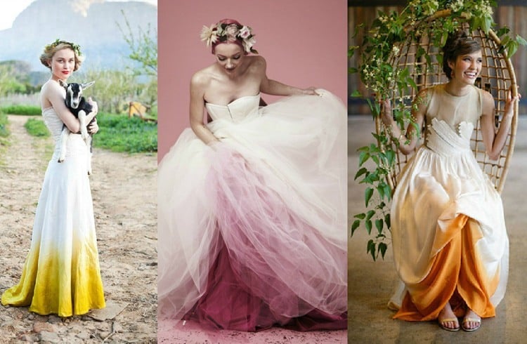 Ombre wedding dresses