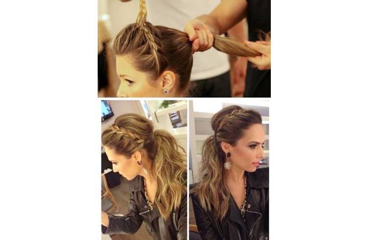 Ponytail & Braid Hairstyle