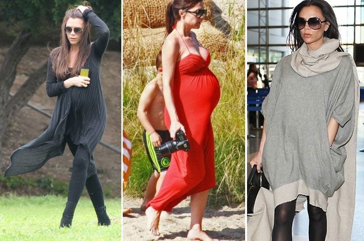 pregnant Celebs Victoria Beckham styles