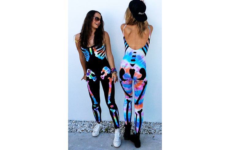 psychedelic skelly suits