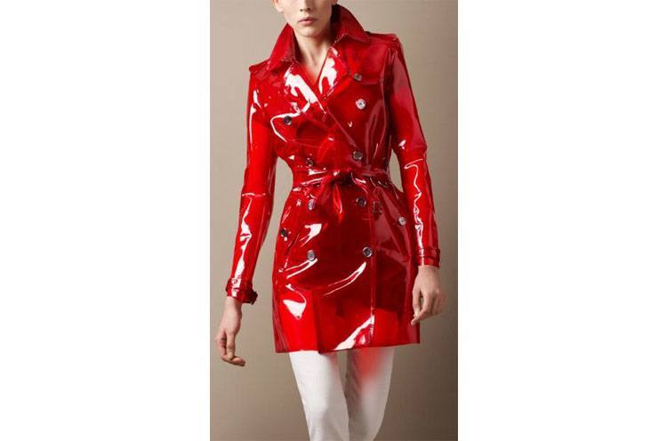 red trench coats for womens