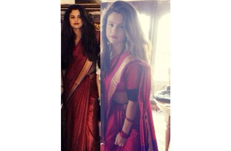 Selena gomez in saree