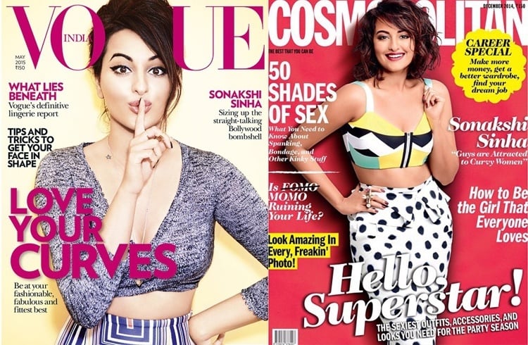 Sonakshi Sinha on magazine covers