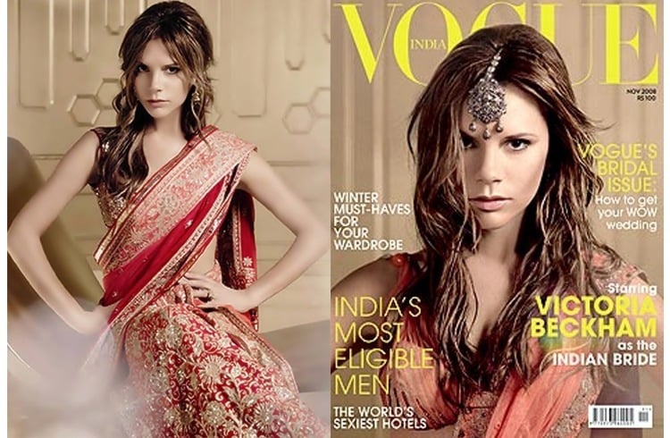 Victoria beckham in indian wear