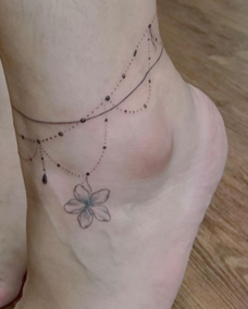 Bracelet-like Ankle Foot Tattoo