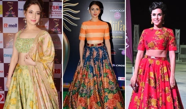 Celebrities In Sabyasachi Mukherjee lehengas