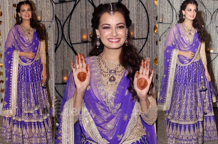 Dia Mirza At Her Sangeet Ceremony