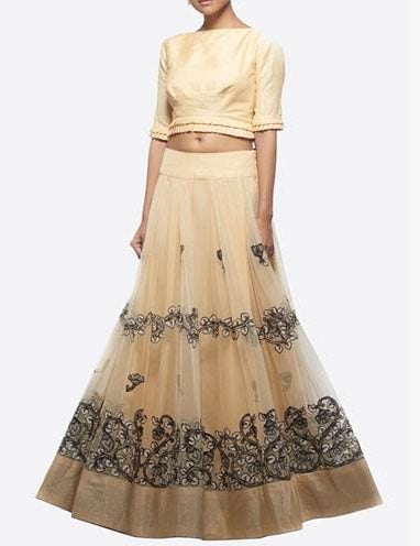 How to Wear a crop top bridal lehenga