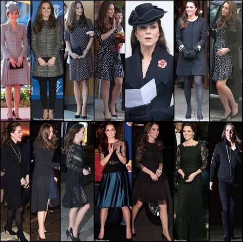 Kate Maternity Pregnancy Wardrobe Wrapup Black Outfits