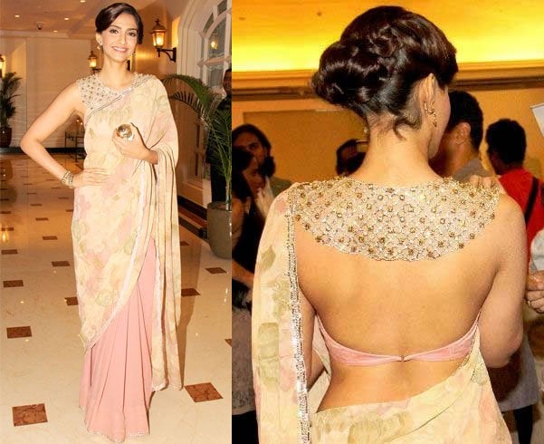 Sonam Kapoor`sBackless Blouse