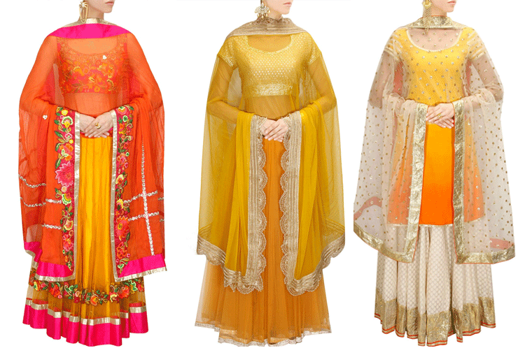 Yellow Outfits For The Haldi lehenga