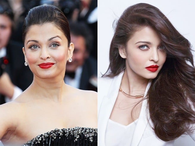 Aishwarya Rai with Red Lipstick 