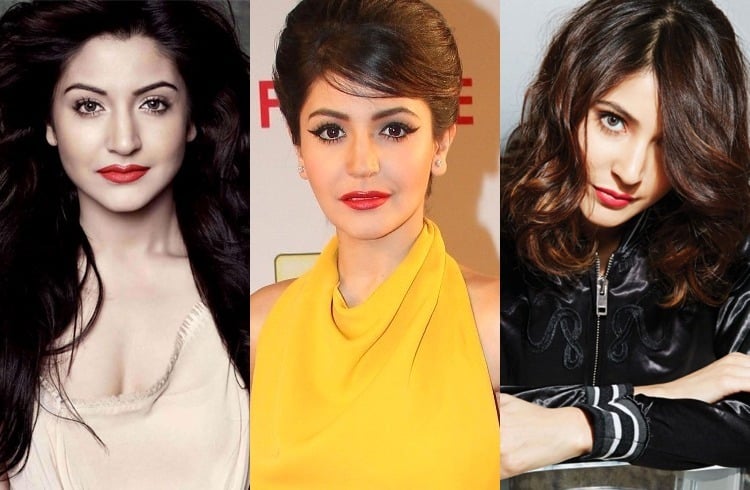 Anushka Sharma Sporting Red Lipstick